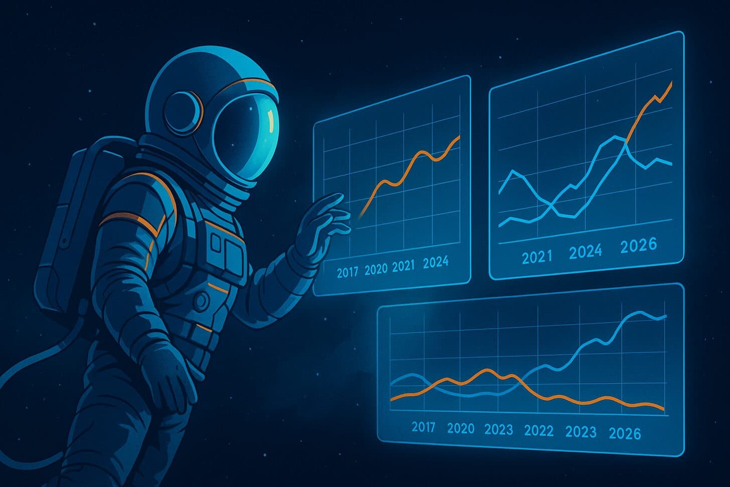We predicted the future: Space Welders, 2017 vs 2026